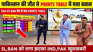 ASIA CUP POINTS TABLE 2025: PAK की जीत से प्वाइंट्स टेबल में मची खलबली। IND, PAK को मिली खुशखबरी।