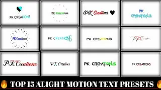 Alight Motion Text Effect || text effect alight motion || alight motion text presets