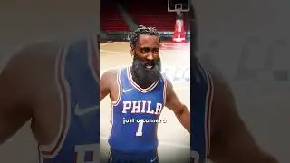 The fan point is the laser at James Harden eye #nba #basketball #funny #sports #nba2k23