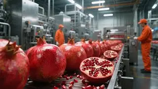 How Pomegranate Juice Is Made | Inside a High-Tech Juice Factory