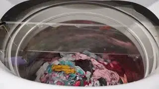 Colorful Clothes Spin Cycle ASMR