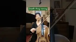 Smooth string crossing on the Cello #cello #celloteacher