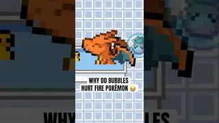 Why do bubbles hurt fire type Pok&eacute;mon 😂 #pokemon #shorts