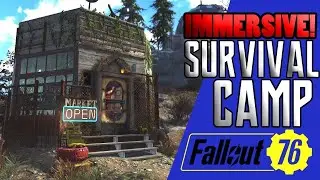 Fallout 76 - Survival Camp Tour - Octagon Camp build - Scrappy Camp - Merged