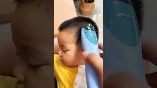 再也不怕弄到宝宝身上头发了 #婴儿理发器超静音电推剪无声剃头发推子剪发儿童剃发新生宝宝神器