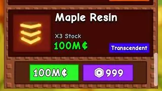 How to Get NEW *FREE* TRANSCENDENT Maple Resin FAST... in Grow a Garden!