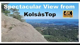 Kols&aring;stopp (342 meter) - Oslo  || Aerial view of Oslo, B&aelig;rum and Fjord