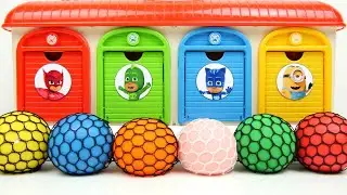 Satisfying Garage ASMR | Making 6 Color Syress Balls Mixing un 4 Color Super Sonic Garage Doors ASMR