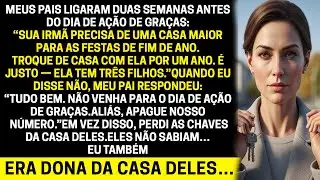 Meu pai me expulsou do jantar de Ação de Graças — ele não sabia que eu pagava a hipoteca