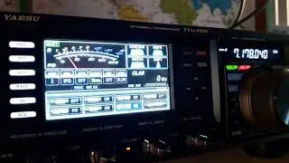 S52BT calling CQ 40m, Yaesu FTDX3000 - 5 band Hyendfed endfed wire, 7/4/2020