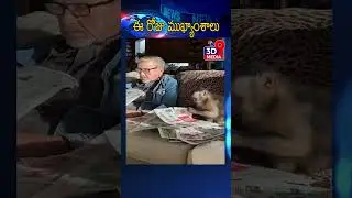 #news పేపర్ చదివేస్తున్న కోతి #shorts #ytshorts  @3d9media