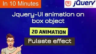 coding jquery UI animation pulsate effect on box object | jquery pulsate-effect |animate |jqueryUI