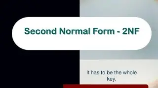 2NF # SECOND NORMAL FORM # DBMS Tamil
