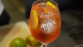 Drink Aperol Spritz - Bartender Hudson Augustus - Naus Restaurante