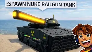 (ROBLOX) MILITARY TYCOON FUNNY Ft.Nuke Railgun Tank
