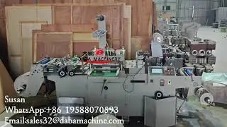 DABA Factory Price Adhesive Label Sticker Flatbed Die Cutting Machine Ready Ship To Colombia