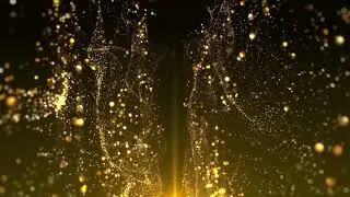 Gold Particles | Silent Visual Screensaver (No Sound)