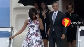 Barack Obama llega a Cuba en visita histórica
