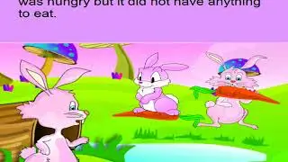 Short Animated Story - The Lazy Rabbit - English