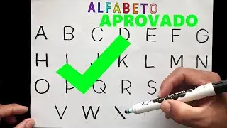 Aprenda o Alfabeto Maiúsculo Feito à Mão | Vídeo Educativo para Crianças #AprendaOAlfabeto