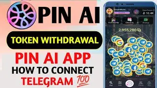 💯Pin AI Airdrop App Connect To Telegram| Pin AI Airdrop Token Withdrawal |PIN AI Snapshot 10 October