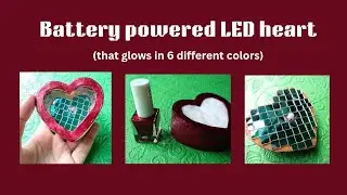 RGB led heart (electronics with art)