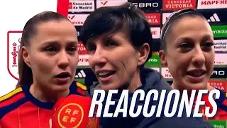 🔥 REACCIONES de CLAUDIA PINA, JENNY HERMOSO, Y SONIA BERMUDEZ tras la victoria en NATIONS LEAGUE