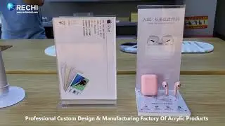 Acrylic Factory Supply Hi-end Tabletop Advertising Clear Acrylic Sign Display Holders With Magnets