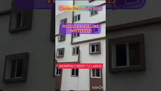 PG rental building for sale || Whitefield Bangalore monthly rent -7. 2 lakhs total 60 rooms