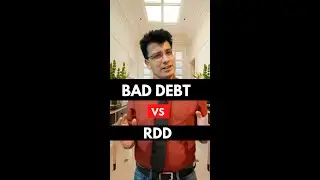 Difference between Bad Debt and Provision for Doubtful Debt, RDD | Journal Entry | #shorts