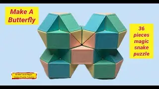 Make A Butterfly (1) - 36 Pieces Magic Snake Puzzle @snakelordmagicsnakepuzzletutor