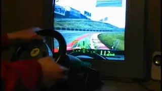 Thrustmaster Ferrari Wheel for Sega Dreamcast (Testing F355 Challenge, Sega GT, Le Mans 24 & MSR)