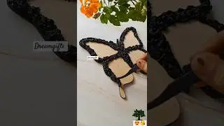 How To Make Paper - Mache Wall Art / #shorts #reuse #butterfly #recycle  #myhandmade #craft