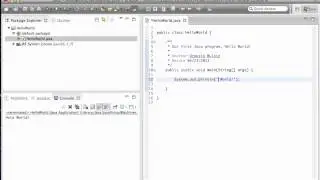 Java walk through: Hello World