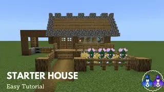 SUPER EASY Minecraft Starter House Tutorial