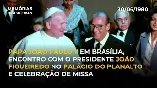 Papa João Paulo II em Brasília, Encontro com o Presidente João Figueiredo no Palácio do Planalto...