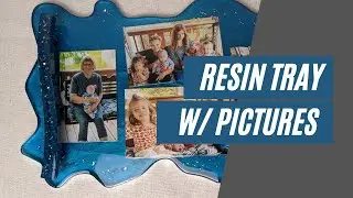 Resin Tray with Imbedded Pictures | DIY Holiday Gifts
