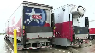 VIDEO: H-E-B sends trucks, supplies to help aid victims of Hurricane Harvey