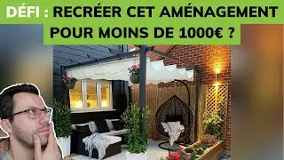 Aménager cet espace détente sur une terrasse de jardin pour moins de 1000€ 😍