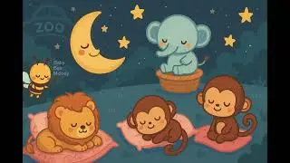 Sleepy Zoo 🌙 Cute Animal Lullaby | 15-Minute Relaxation