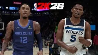 NBA 2K26 Grizzlies vs. Timberwolves - PS5 Gameplay