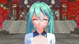 Hatsune Miku Wallpaper 21 sec loop - MMD Vocaloid Screensaver