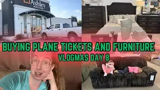 Buying Plane Tickets // Big Furniture Purchase // Autism Mom Vlog // Vlogmas Day 8 