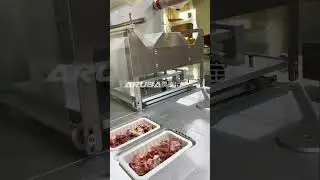 Modified atmosphere packaging machine for fresh meatcooked #arubapack #factory #machine
