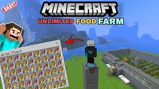 How to make easy Automatic food farm in | Minecraft