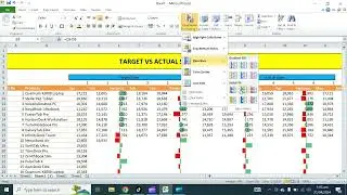 Target vs Actual Sales through Sorting Columns using Sort in Excel | Budget vs. Actual Sorting