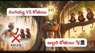 టోపీలు దొంగతనం చేసిన కోతులు 😲 🐒 | నీతి కథ | Allari Kothulu Telugu Moral Story for Kids