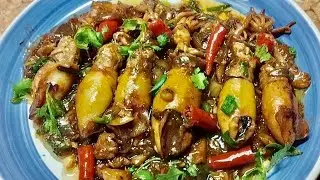 How to Make TASTY Stuffed Squid | RELLENONG PUSIT RECIPE | Chinese Style Recipe