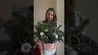 Новогодняя композиция в коробке 