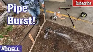 Pipe Burst during our last 80 yard pour day! (school pour)